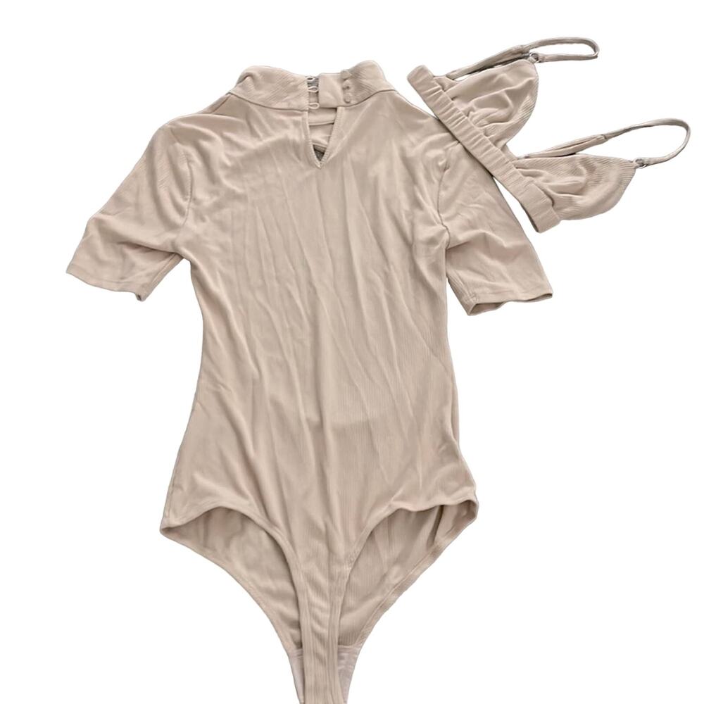 H:ours Kim shui inspired bodysuit bra set - Picture 1 of 4